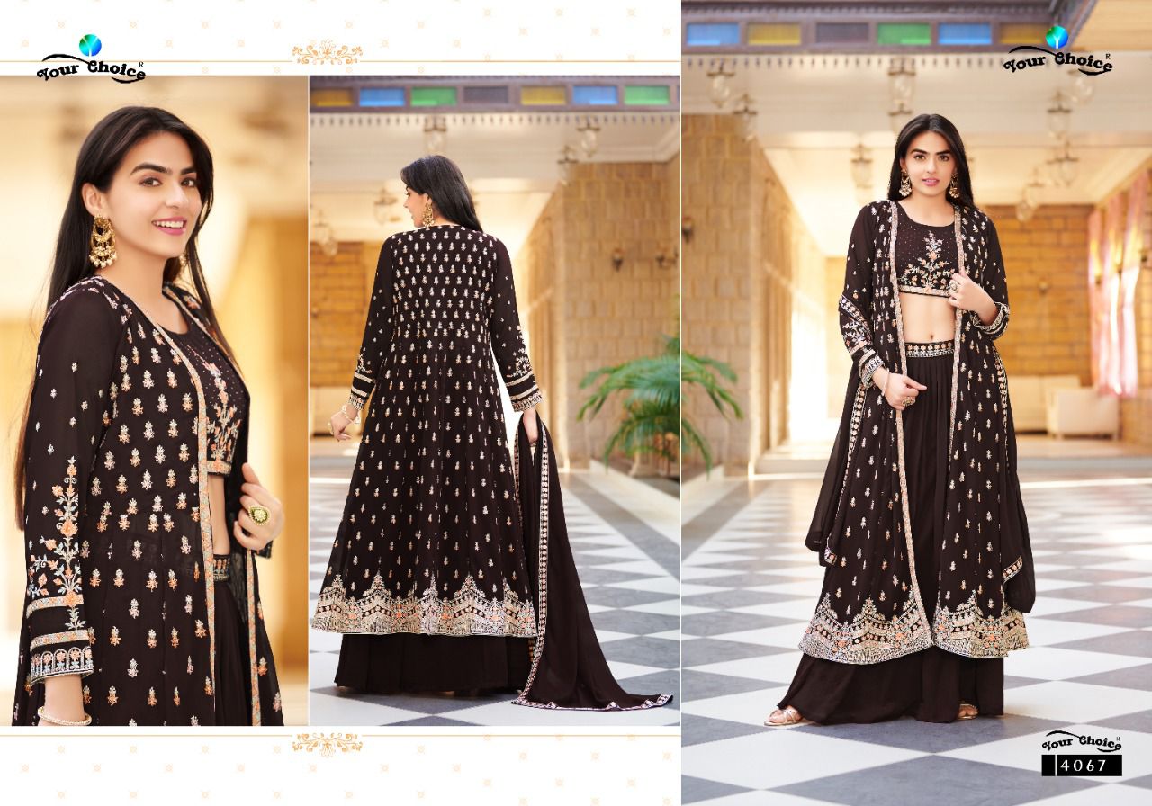 Your Choice Gucee 2 Stylish Wedding Wear Georgette Heavy Work Designer Salwar Kameez Collection
